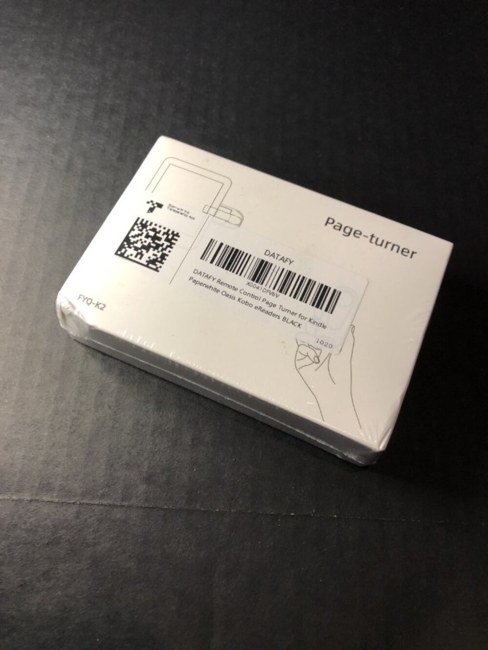 Brand New In Box Page Turner Ring Remote for Kindle Kobo iPad Tablet Black